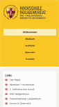 Mobile Screenshot of hochschule-heiligenkreuz.at